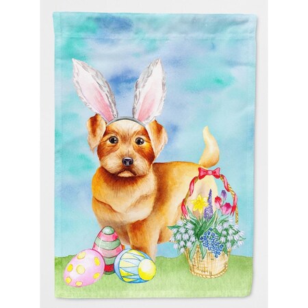 Carolines Treasures Norfolk Terrier Easter Bunny Flag Canvas - House Size CK1376CHF